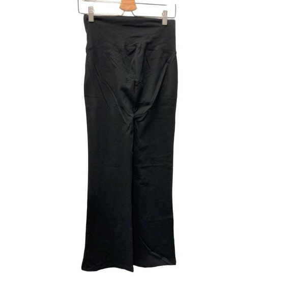 Zenana Black Fold Over Yoga Pants - Picture 3 of 3